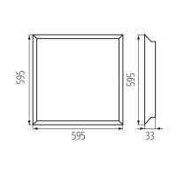 BAREV ECO N36W 6060NW   Panel LED MILEDO