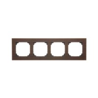 Rámeček 4 násobný, dřevěný ořech KONTAKT SIMON TRN4/187