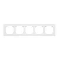 Rámeček 5 násobný bílá matná KONTAKT SIMON TR5/111