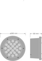 Inground Round 24W 840 SYM09 BK DALI LEDVANCE 4099854623455