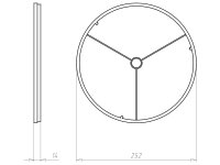 Přední prstevec KompaX 1, průměr 240 mm do betonu KAISER 1293-86