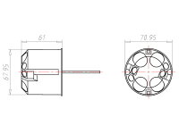 Krabice přístrojová stíněná hloubka 68 mm, do dutých stěn KAISER 9064-88