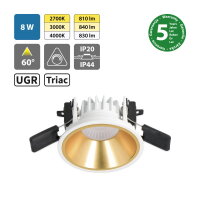LED podhledové svítidlo Jolly 8 UGR, 8W,