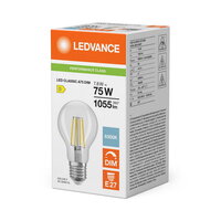Světelný zdroj LED CLASSIC A DIM P 7.8W 865 Clear E27 LEDVANCE 4099854777073