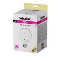 Světelný zdroj Filament LED, E27 G125, 10W, 1220lm, 3000K RABALUX 79210
