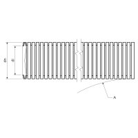 Ohebná trubka UV stabilní bezhalogenová PA pr. 15,8 mm, 350N/5cm, černá