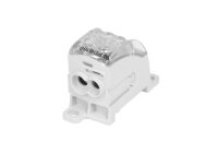Blok pro rozdělení fází PDB 160 (PVB 100) 1pól. 160A 690V šedý/průhl.víko na DIN