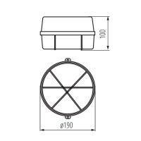 Svítidlo přisazené INES 7061N 70525 Kanlux