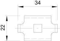 OBO GKS 34 A2 Svorka pro mřížový žlab Nerez ocel