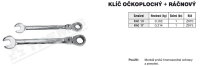 Klíč 13 očkoplochý+ráčnový Klíč 13 (chrom) TREMIS Z970