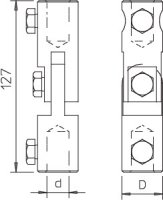 OBO 101 IGL-16 Kloubová spojka pro 16mm tyče GFK 16mm Hliník Alu
