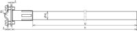 DEHNiso-distanční vzpěra pro prům. 7-10mm L 1015mm, horní upevňovací prvek