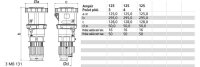 Bals 3191 Spojka agres.prostředí 125A 3p 230V IP67 6h