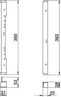 OBO 7410556 Nivelační úhelník NW 350-3 RK