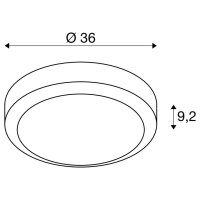 OUTDOOR BULKHEAD V 360, 20W 830/840 IP65 IK10 SLV 1007514