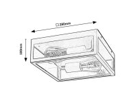 ZATON E27 2x 60W IP23 matná černá RABALUX 7070