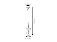 SAVANO antracitová E27 1x 40W IP44 antracit RABALUX 7268