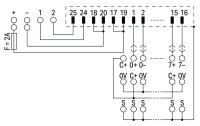 propojovací modul pro systémovou kabeláž, Sub-Min-D 25pól.