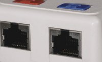 Zásuvka CAT5E STP 2 x RJ45 na omítku bílá SOLARIX 22162881