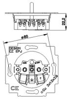 ABB TANGO Zásuvka chráněná s clonkami bezšroubová bílá 5519A-A02357 B