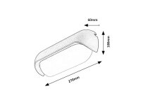 HULST svítidlo antracit LED 13W IP65 RABALUX 77041