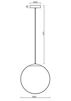 Závěsné svítidlo ISIS P4 PM-M HP 59W IP40 4K DALI PMMA černá OSMONT ISI70640