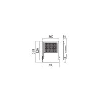 XFIELD Proiector 100W 100-277V AC 3000K