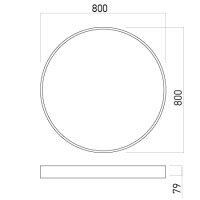 XPILL RND PANEL 80W 220-240V AC 4000K CR