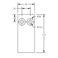 FleXbus Extender 50x10 for conductor 220, 360 and 545mm2 Type 2