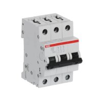 S203-D10 3 fázový jistič 10 A char. D 6kA ABB 2CDS253001R0101