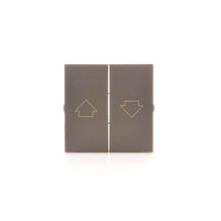 kryt k žaluziovému tlačítku SZP1M hnědá matná metalizované DKZP1/46