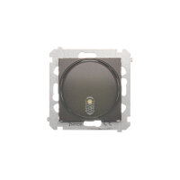 Elektronický zvonek, 230V, hnědá matná metalizované KONTAKT SIMON DDS1.01/46