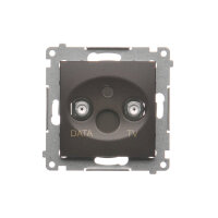 DAD1.01/46 Zásuvka TV-DATA, (strojek s k