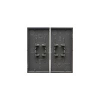 Kryt 2 násobný pro přístroje spínačů a tlačítek grafitová matná   TKW6/2/116