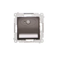 LED osvětlení s pohybovým senzorem 230V, 1.2 W, 4200 K, hnědý, matná DOSCB.01/46