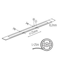 LED pásek LCOBB 10W/M 12IP65-CW KANLUX 39775
