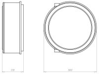 Montážní kryt, HaloX 250 pro upevnění magnetem, do betonu KAISER 1283-74
