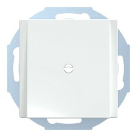 Centrální deska, Merten System M, s vývodkou, active white, lesklý plast 296325