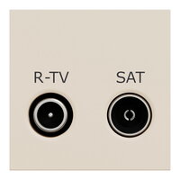 Zásuvka NOVÁ UNICA TV-R/SAT individuální 2 dB, 2M, Béžová SCHNEIDER NU345444