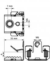 Britclips FU7 M6 3-7mm