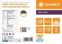 LED panel ECO 600 MULTI SELECT E 33W 8304065 U19 LEDVANCE 4099854727009