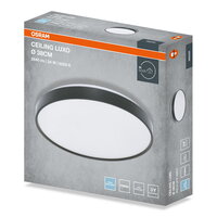 CEILING LUXO BLACK ? 38 cm 24W 6500K IP20 BLACK OSRAM 4099854651281