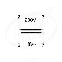 TR 08 trafo zvonkové 230/8V 1A F&F 1000712