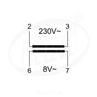 1000712 TR 08 trafo zvonkové 230/8V 1A