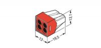 Spojovací krabicová svorka pro plné vodiče 4x 1,5-4 mm2 WAGO 773-604