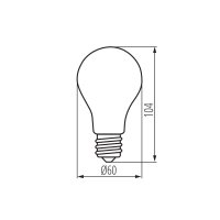 Světelný zdroj LED XLEDA60 7W-NW-STEPDIM KANLUX 29635