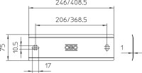 OBO 1802 AH 10 Kryt pro BigBar / 10 přípojek 10xM10 Nerez ocel