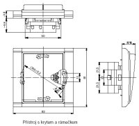 Kryt vypínače dělený 3558E-A00652 01 bílá/ledová bílá Element Time ABB