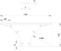 OBO WAAD 200 DD Víko odbočného dílu Syst. pro velká rozp.110 a 160 B200mm Ocel