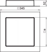 OBO 7404412 Forma pro vytvoření dutiny SK HB 245X245